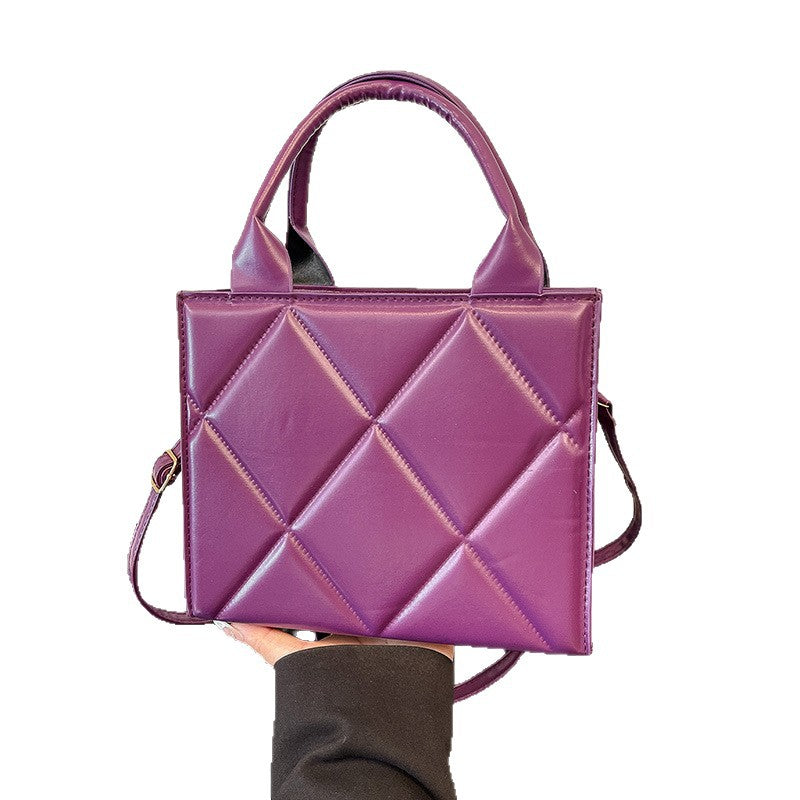 WoQuilted Faux Leather Handheld Tote