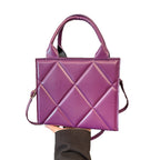 WoQuilted Faux Leather Handheld Tote