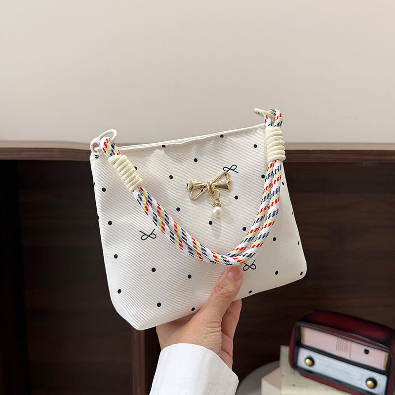 WoElegant Bow-Embellished Mini Crossbody Bag
