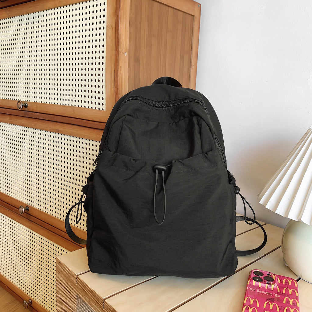 Practical everyday backpack with adjustable shoulder straps