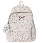 Floral-Patterned Travel Backpack