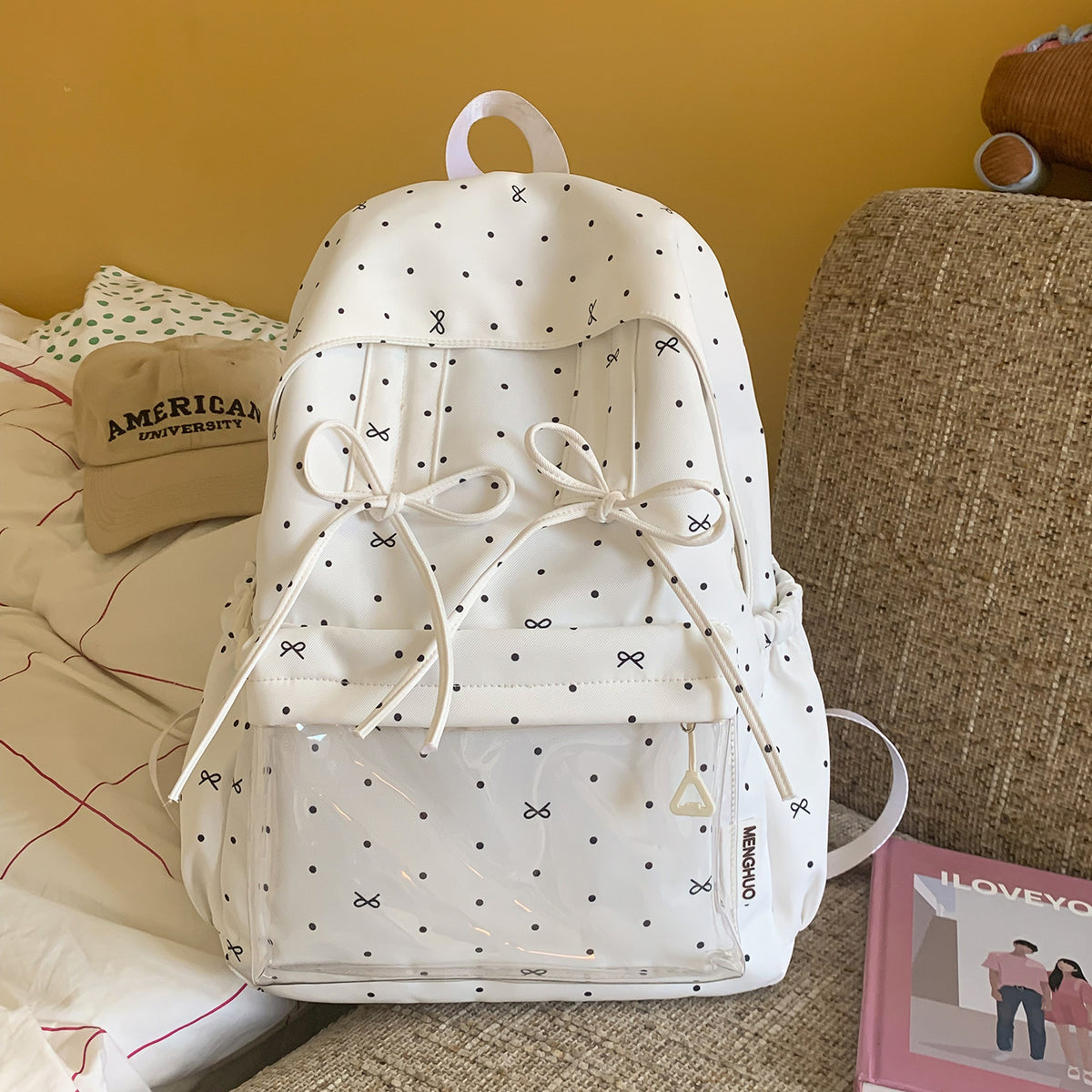 Stylish Polka Dot Pattern Backpack