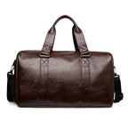 Stylish Leather Travel Duffel Bag