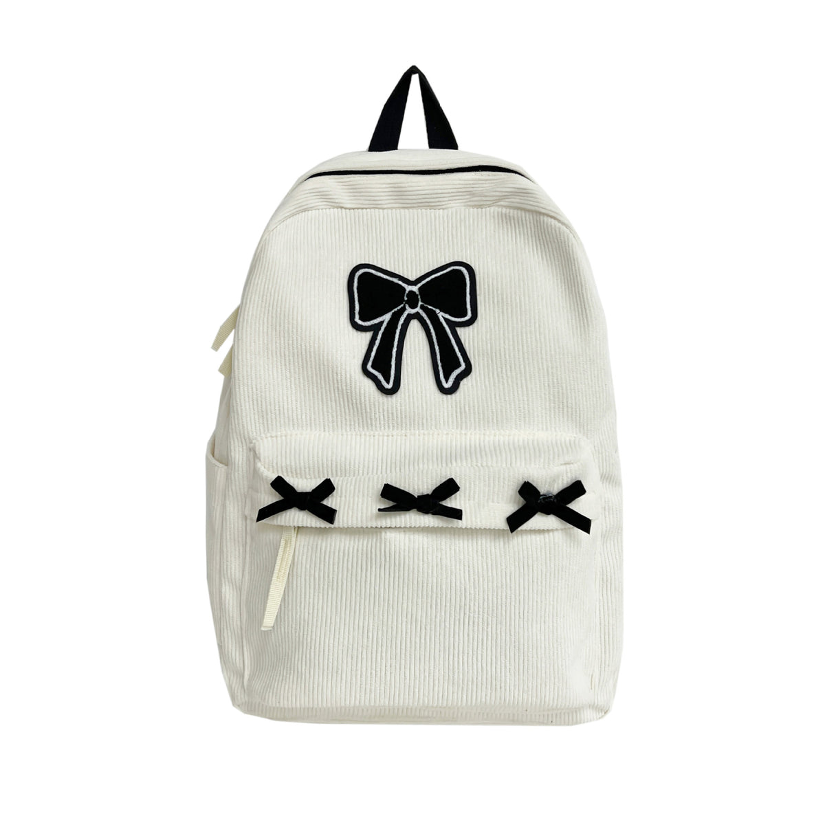 Backpack with Playful Ribbon Design