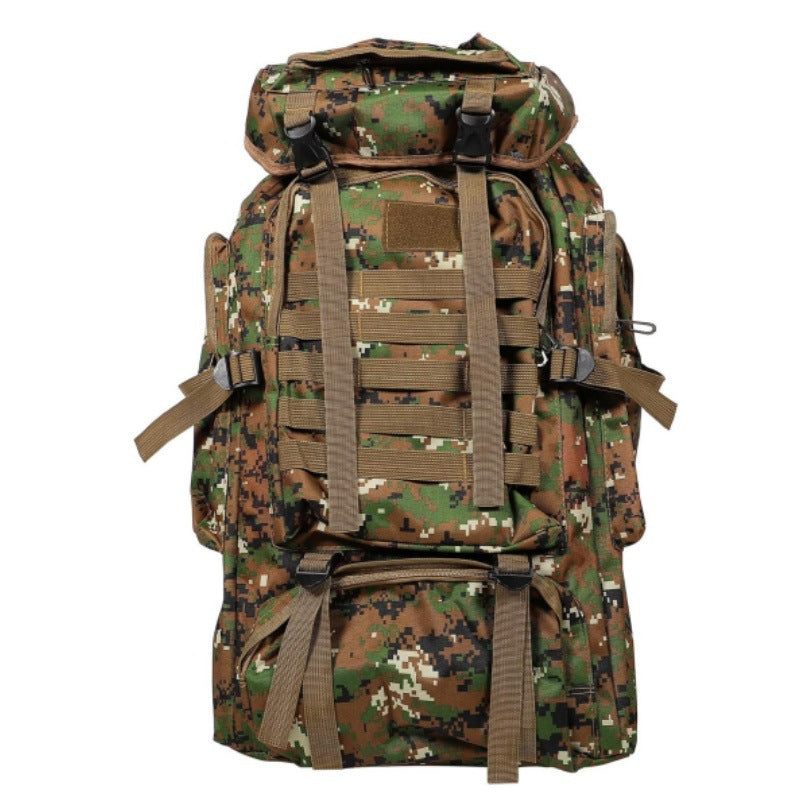 Tactical backpack with modular compartments and breathable back