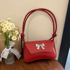 Chic Bow-Detail Handheld Clutch Bag
