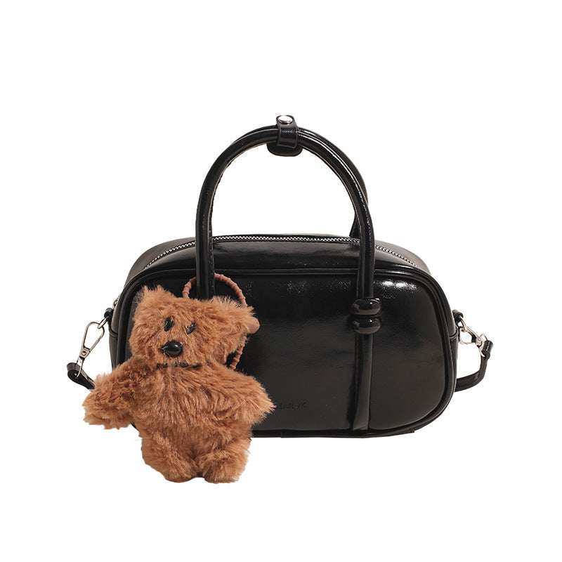 Women's Mini Handbag with Charming Bear Pendant-https://detail.1688.com/offer/986223127655.html-Calm Wears-Black-Size: without pendant-Calm Wears