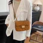 Women's elegant shoulder bag with stylish chain accent-https://detail.1688.com/offer/1012762418649.html-Calm Wears-Braun-nothing-Calm Wears