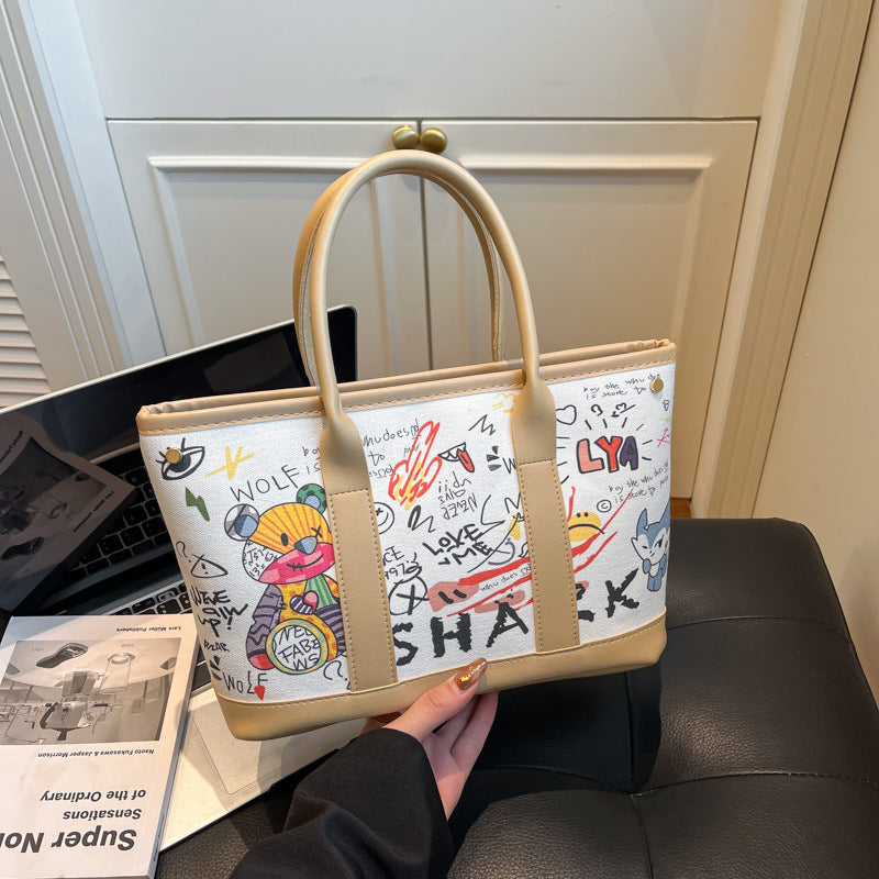 WoPlayful Illustrated Canvas Tote Bag