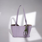 Ladies stylish tote bag with floral pendant-https://detail.1688.com/offer/1021056673078.html-Calm Wears-Lavender-29-Calm Wears