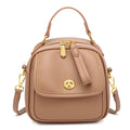 Textured Vegan Leather Crossbody Handbag