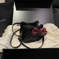 Women's Mini Handbag with Chic Bow Accent
