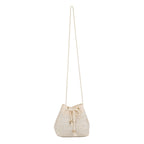 Bohemian-Inspired Woven Mini Drawstring Bag
