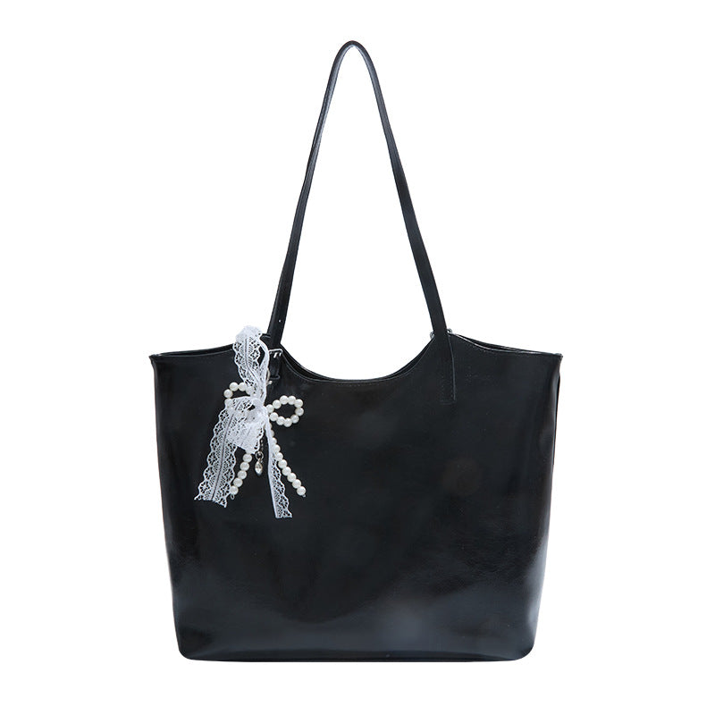 Women's stylish tote bag with practical inner pockets-https://detail.1688.com/offer/914664890411.html-Calm Wears-White-nothing-Calm Wears