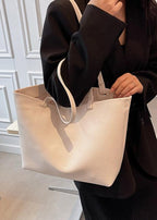 Spacious Women's Shoulder Bag Made of Soft Leather