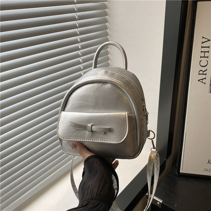 Women Mini Backpack Bag with Stylish Design-https://detail.1688.com/offer/944670433341.html-Calm Wears-Silver-nothing-Calm Wears