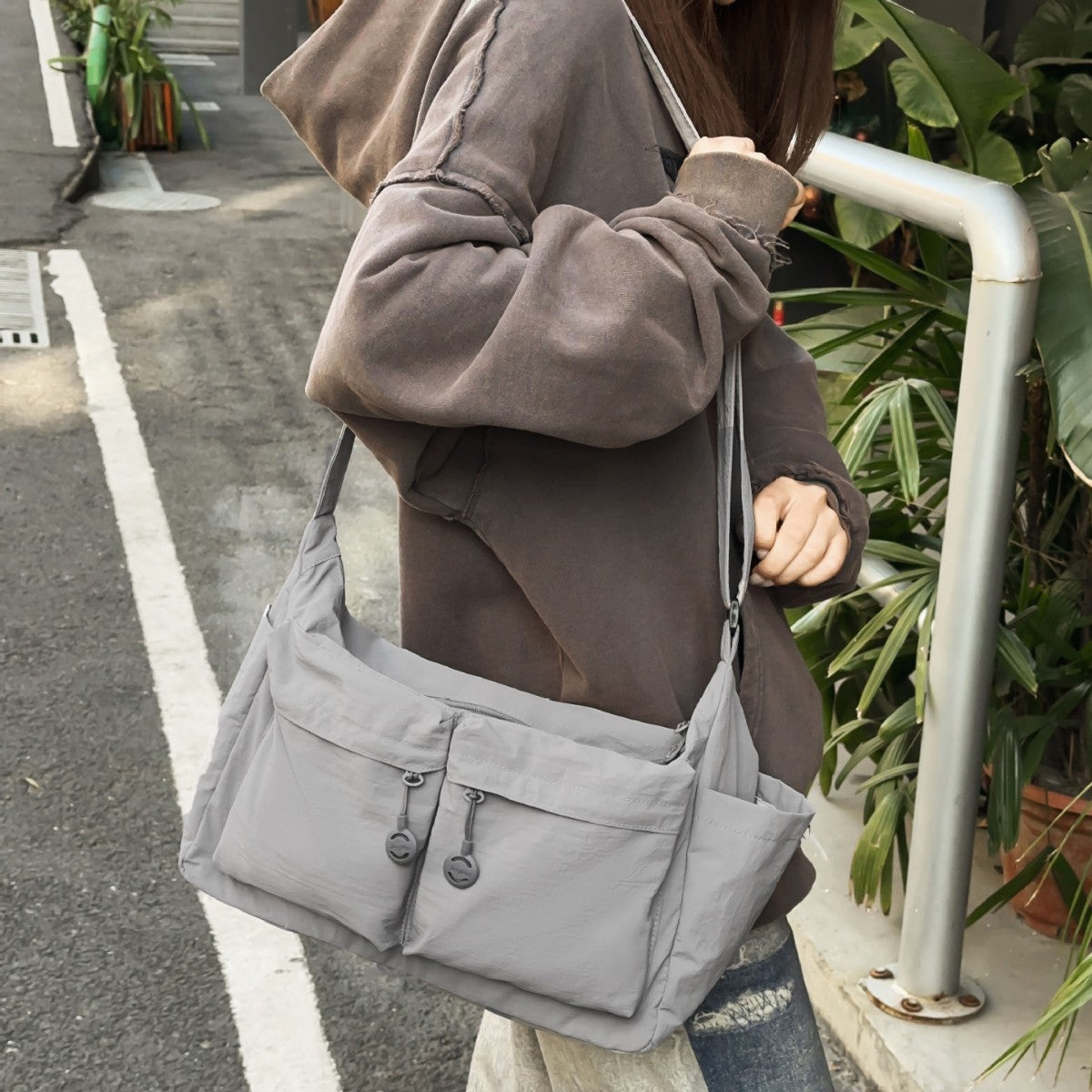 Playful Patterned Travel Duffel Bag