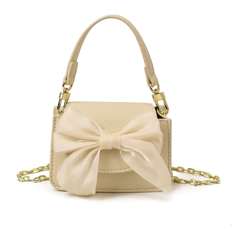Ladies mini handbag with decorative bow design-https://detail.1688.com/offer/1018858040636.html-Calm Wears-White-nothing-Calm Wears