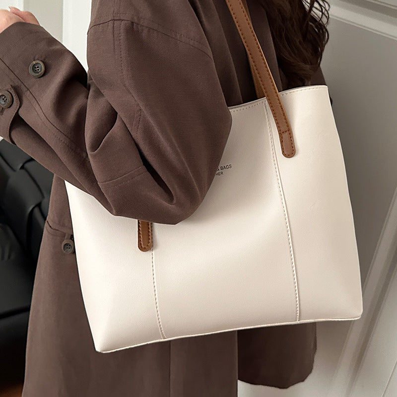Women's elegant tote bag made of high-quality faux leather with distinctive design-https://detail.1688.com/offer/991433761806.html-Calm Wears-White-nothing-Calm Wears