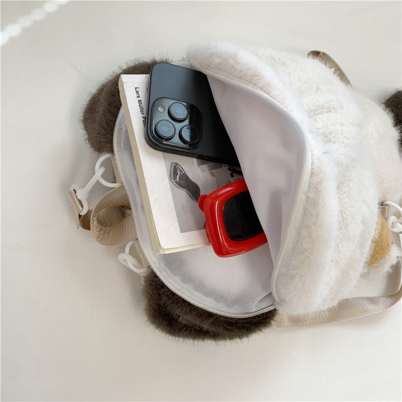 Cute Plush Cat Backpack