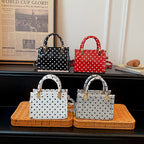 WoChic Polka Dot Handheld Satchel Bag