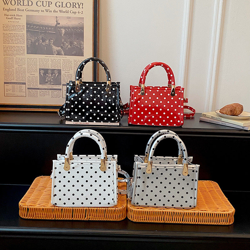 WoChic Polka Dot Handheld Satchel Bag