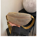 Shimmering Rhinestone-Embellished Fanny Pack