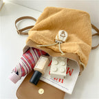 Plush backpack with animal motif
