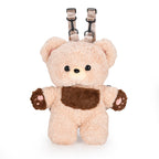 Plush backpack with cute teddy design