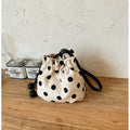 Polka Dot Drawstring Shoulder Bag Calm Wears