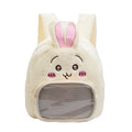 Plush backpack with bunny design