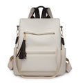 Elegant Multi-Pocket Backpack with Detachable Strap