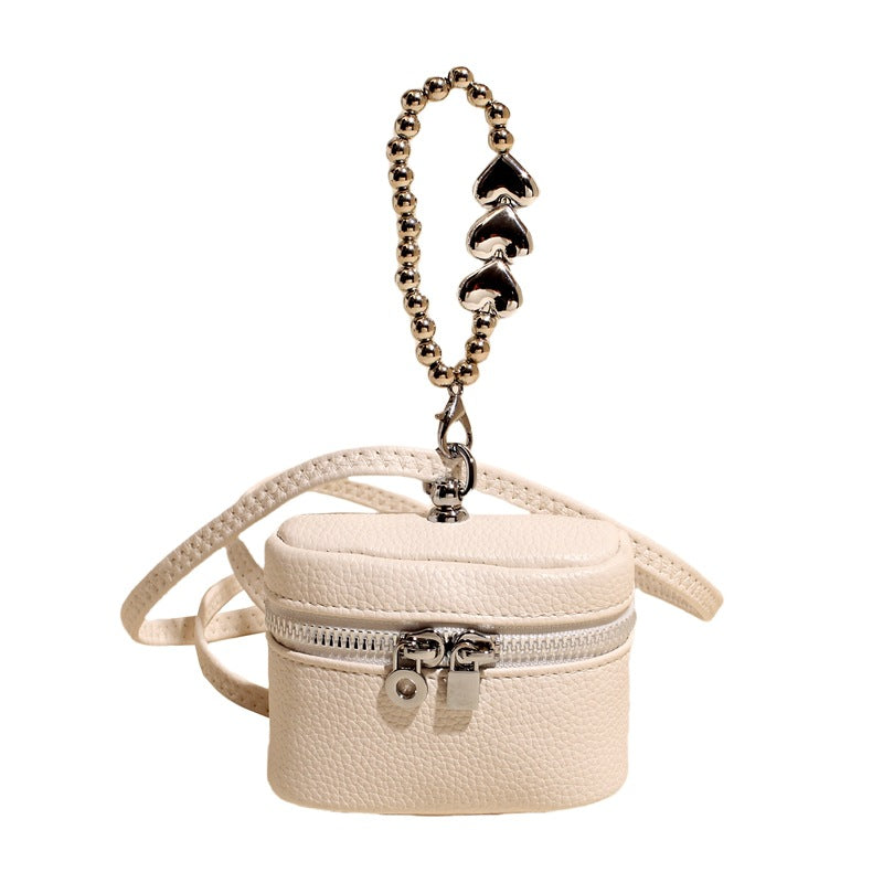 Women’s Mini Shoulder Bag with Decorative Heart Pendant-https://detail.1688.com/offer/1022392605546.html-Calm Wears-Yellow-Size: without pendant-Calm Wears