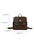 Vintage-Inspired Leather Backpack