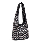 Studded Leather Shoulder Bag