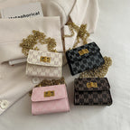 Ladies mini wallet with elegant chain decoration