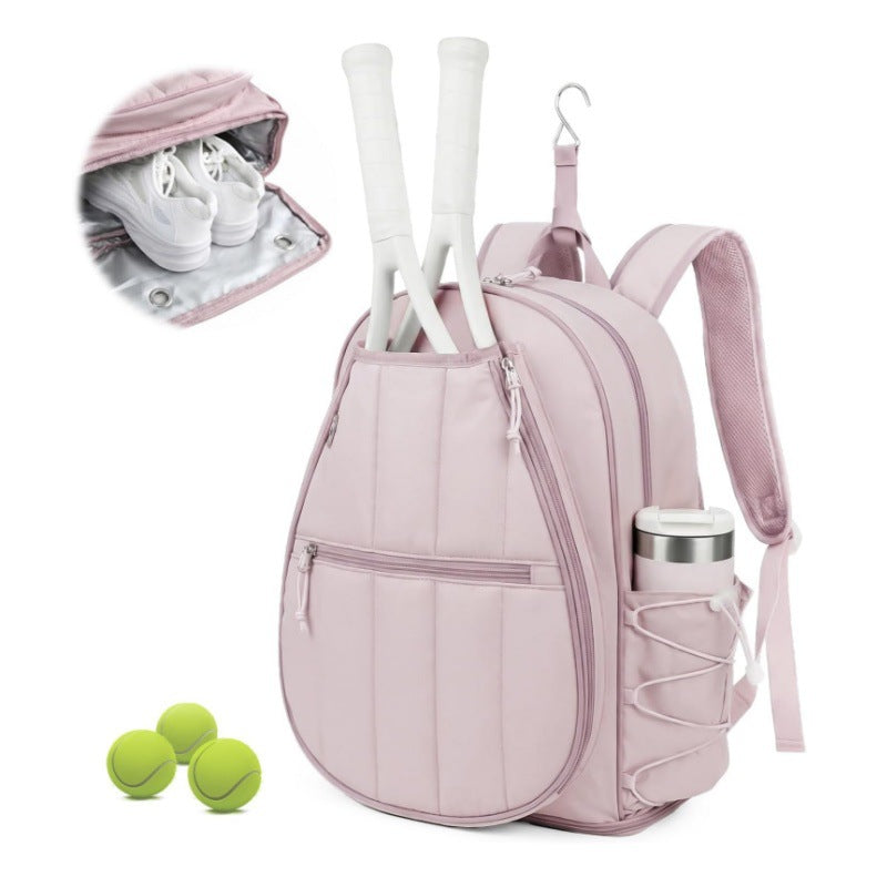 Sporty backpack with special compartments for tennis equipment