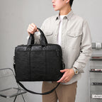 Laptop and Briefcase Made of High-Quality Leather
