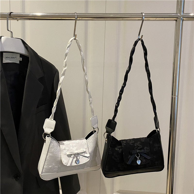 Elegant Bow Detail Shoulder Bag