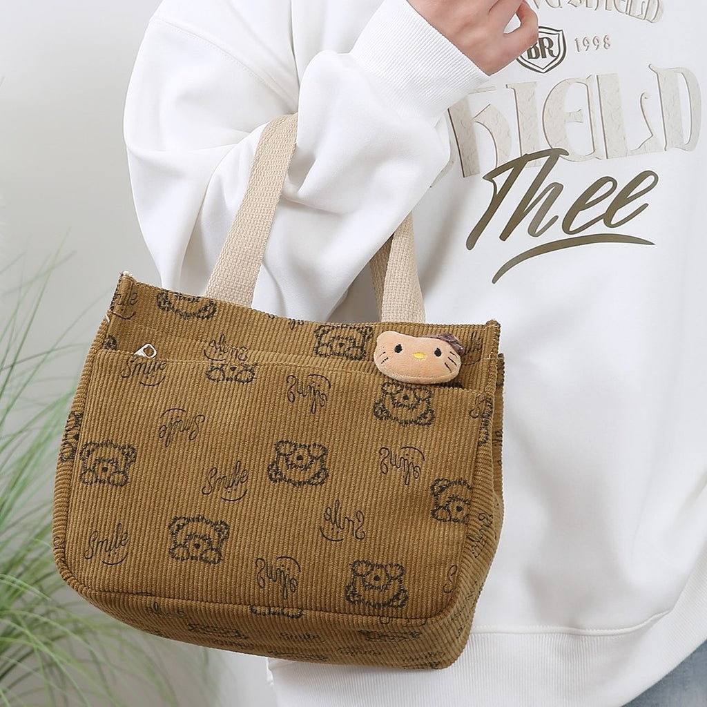 Cute Fun Cartoon Themed Mini Tote Bag