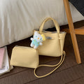 Ladies mini handbag with detachable cosmetic pouch