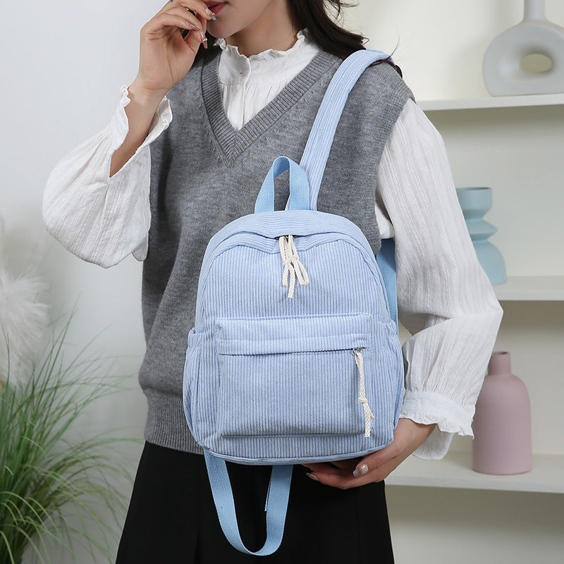 Cord-Backpack with Practical Front Pocket