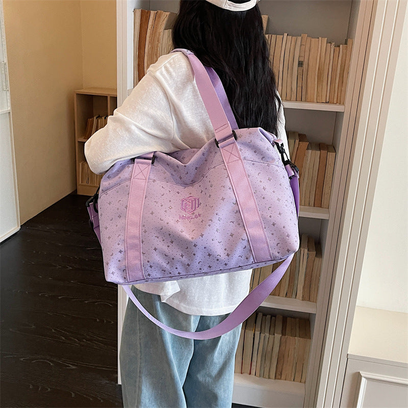 Color Block Weekender Duffle Bag