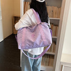 Color Block Weekender Duffle Bag