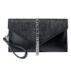 Women's clutch with stylish chain accent