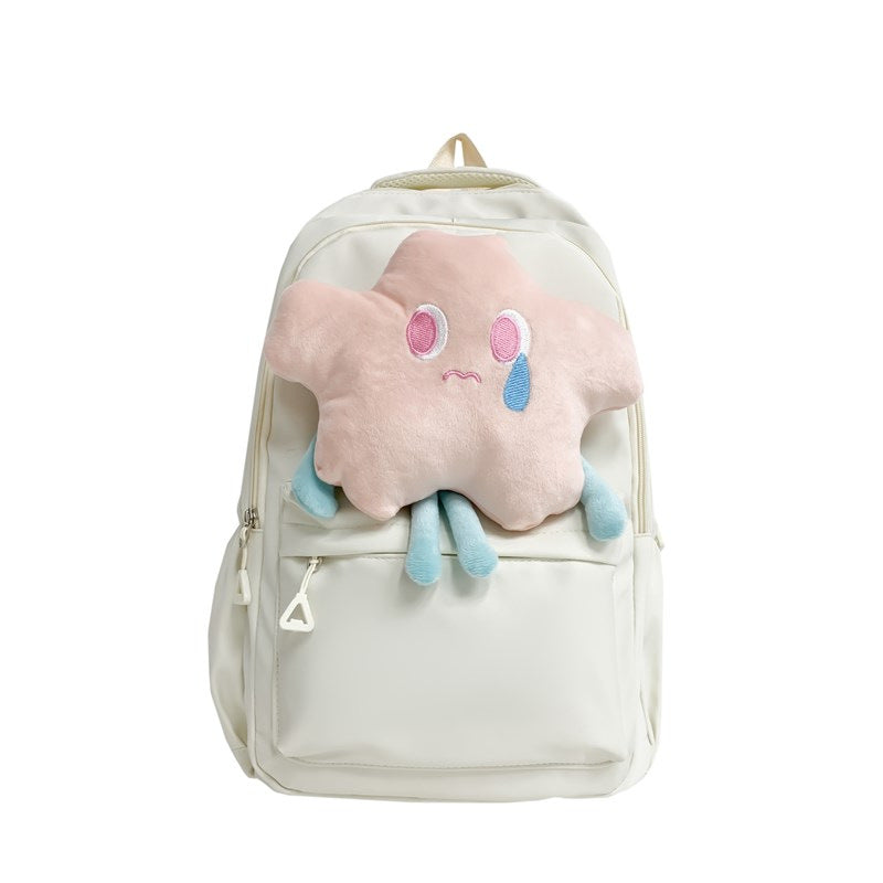 Plush backpack with unique design