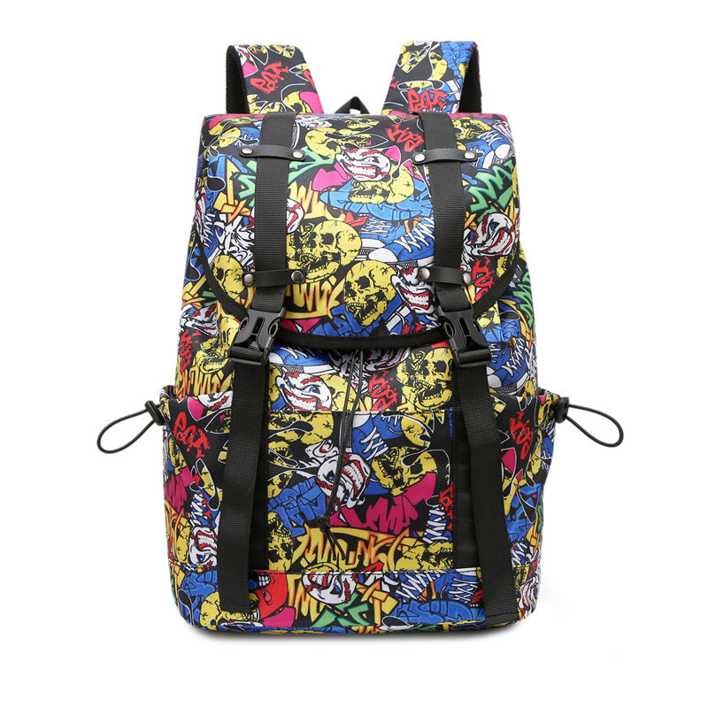 Stylish Leaf-Patterned Backpack