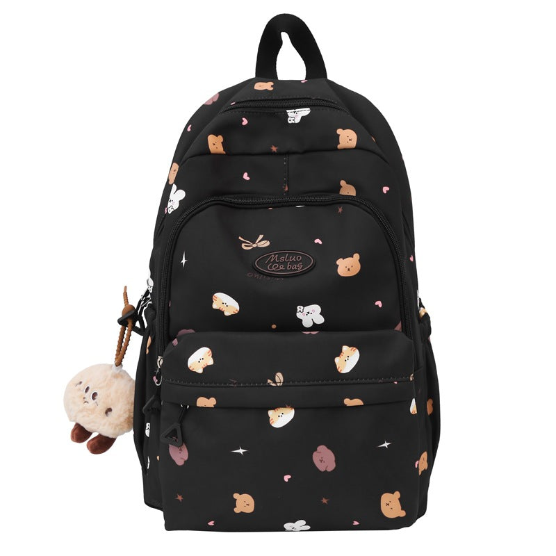 Cute Cartoon Character School Backpack-https://detail.1688.com/offer/1046499222247.html-Calm Wears-Black-Calm Wears