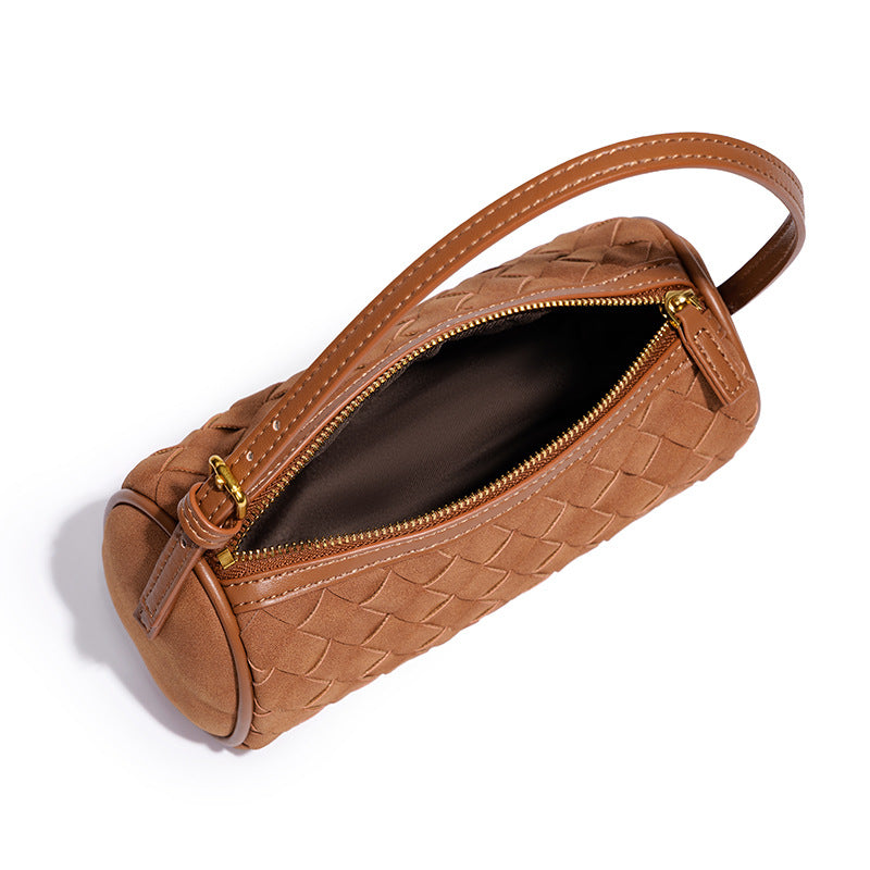 Braided Suede Handbag