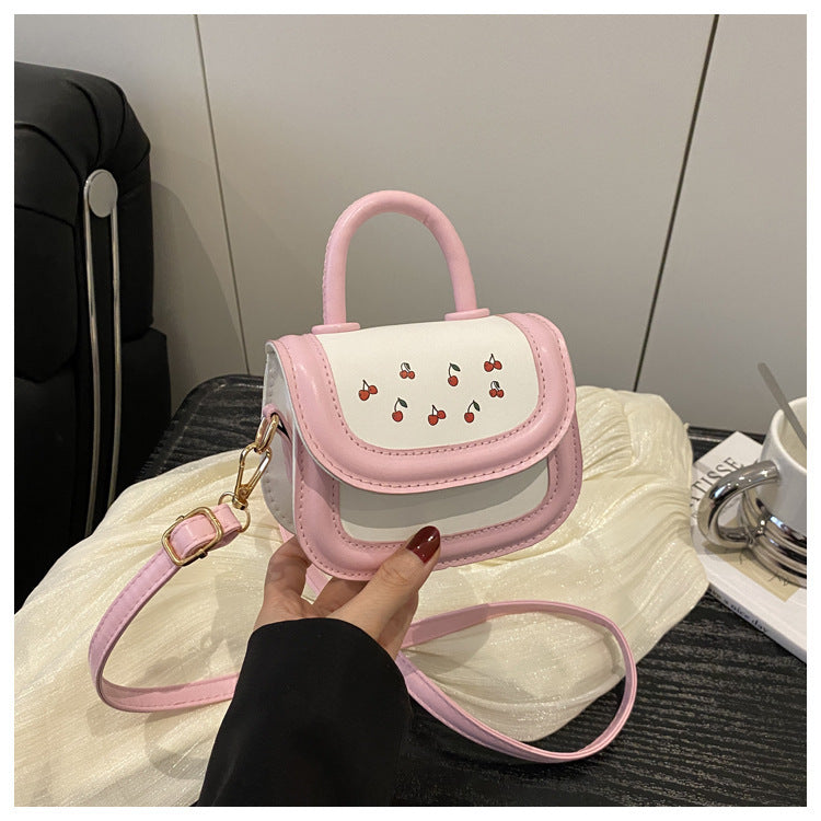 Ladies Mini-Handbag with playful cherry motif-https://detail.1688.com/offer/1024231469036.html-Calm Wears-Rosa-nothing-Calm Wears